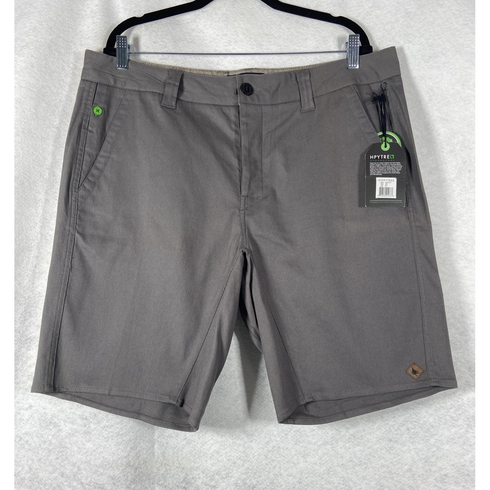 Hippytree Scout Shorts Men's Large Grey Nomad Division Cotton Blend New